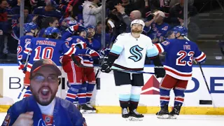 Reacting to Mika Zibanejad's power play goal off the same great pass by Chris Kreider (2/10/23)