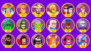 Bowmasters All VIP Characters Gameplay