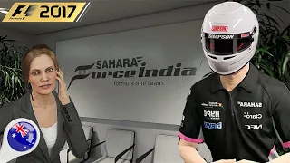 F1 2017 CARREIRA #1 GP DA AUSTRÁLIA - ESSE JOGO É MARAVILHOSO DEMAIS - F1 ODYSSEY (Português-BR)