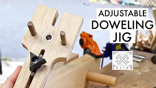 Making an ADJUSTABLE Doweling Jig for Joinery