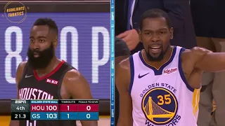 Houston Rockets vs Golden State Warriors LAST MINUTE CRAZY Action With Replays - game 1 - 2019