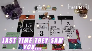 Their Thoughts & Feelings Last Time They Saw You 🥺⚘️ Pick A Group 🔮 Tarot Reading