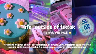 "life" outside of tiktok |ep.8⭐️: attempting to celebrate my b-day🧁, new pcs🪪🎀,  chellateez 🎡, etc.