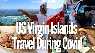 US Virgin Islands Travel During Covid|Vegan Food, Ferry, Blue Water Beach|Full Film