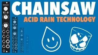 Acid Rain Technology Chainsaw // A stereo 21 oscillator swarm in 4HP (Eurorack demo)