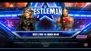 WWE 2K23 | PC Gameplay | Becky Lynch vs Bianca Belair | Full Match | No Commentary