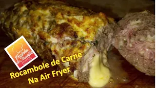 Rocambole de carne na Air Fryer