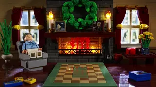 LEGO Yule Log | Virtual Holiday Fireplace | LEGO Build Day