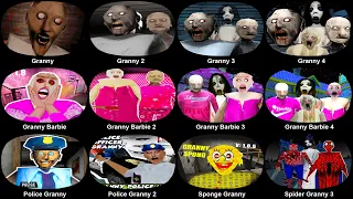 All Granny Mod - Granny 1+2+3+4,Barbie Granny 1+2+3+4,Police Granny, Sponge Grranny, Spider Granny 3