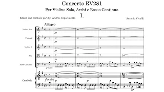 Vivaldi - Violin Concerto in E minor, RV 281