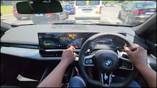 POV: DRIVING THE NEW BMW 520d (G60) M SPORT | ACCELERATION | 0-100KPH | HIGHWAY | URBAN