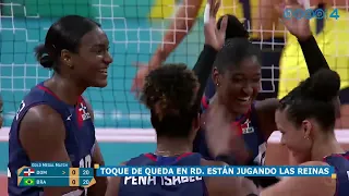 Brazil 🆚 Dominican Republic La Reinas del Caribe #Santiago2023