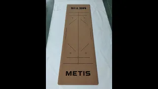 eco friendly cork rubber yoga mat laser printing