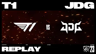 Worlds 2023 - T1 vs JDG // Demi-finale