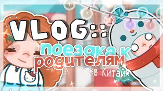 °✧||❄️VLOG:: ПОЕЗДКА К РОДИТЕЛЯМ С @eyestoca 🚂||toca boca/тока бока||Prosto Abby||✧°