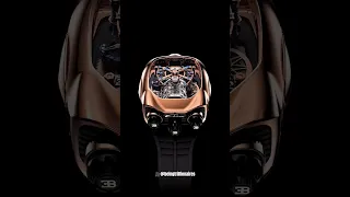 The breathtaking Bugatti Chiron tourbillon rose gold retails at $380,000USD