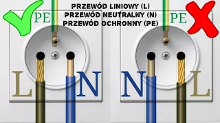 How to connect the electrical socket - contact with the pin for 230V electrical installation