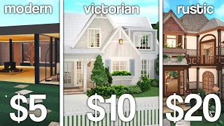 COMPARING 3 BLOXBURG HOUSES built on FIVERR