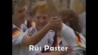 EURO-1992. Qualifiers. Group 5. Germany - Belgium. Highlights.