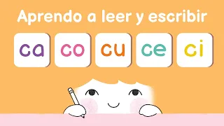 Aprender a leer las sílabas ca co cu ce ci