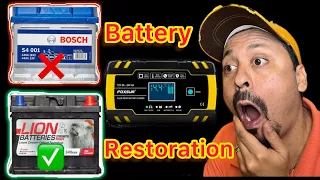 FOXSUR Car Battery Charger. A 3-stage full restoration on your old battery