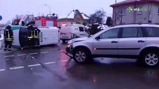 Policijos avarija Šiauliuose 20190208