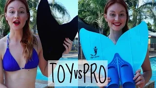 Mermaid Tails Comparison - Toy vs Professional Monofin