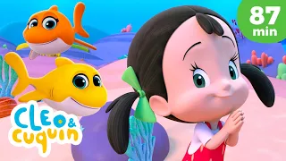 Baby Shark 🦈 e mais músicas infantis de Cleo e Cuquin - Família Telerín