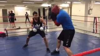 Sahil siraj boxing sparing With big 100kg Heavyweight professional boxer