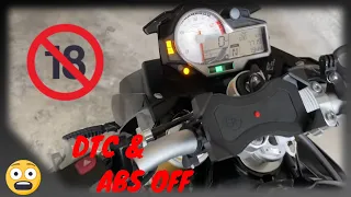 How to turn off / switch off / deactivate the DTC & ABS - BMW S1000R