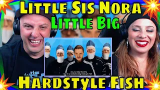 REACTION TO Little Big & Little Sis Nora - Hardstyle Fish (Official Video) THE WOLF HUNTERZ REACTION