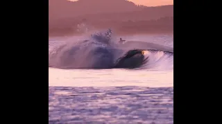 Surfers at sunset on Belongil Beach in Byron Bay #byronbay #belongilbeach