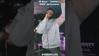 TE dness performs “Hardest Bars” Freestyle at #HNH launch party | #VibeNVlog #LinkUpTV