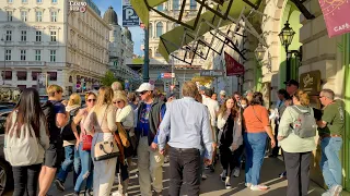 Vienna Walking Tour in City Center, September 2021, Austria | 4K HDR | ASMR | City Ambience Sounds