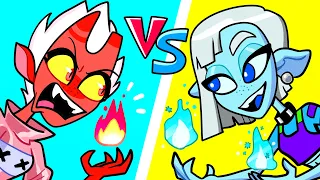 HOT vs COLD Challenge || Icy Girl VS Girl On Fire || Funny Situations by ZomCom