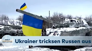 AUSGETRICKST: Russen schießen auf eigenen Panzer - Ukraine-Krieg | WELT REPORTER