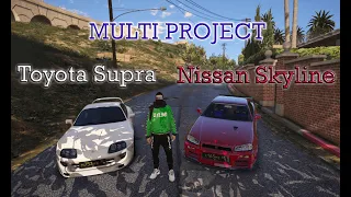 Toyota Supra и Nissan Skyline сравнение между собой. Multi Project