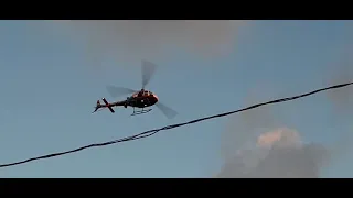 Helicóptero águia da polícia militar e o Helicóptero da RECORD TV sobrevoando São João Climaco SP  🚁