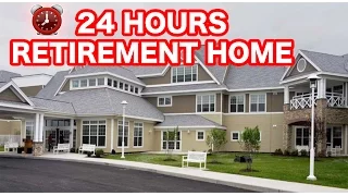 24 HOUR OVERNIGHT in NURSING HOME FORT ⏰ | SNEAKING INTO SCARY RETIREMENT HOME OVERNIGHT CHALLENGE!