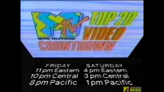 MTV Top 20 Video Countdown Promo (1986)