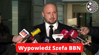 Wypowiedź Szefa BBN Jacka Siewiery