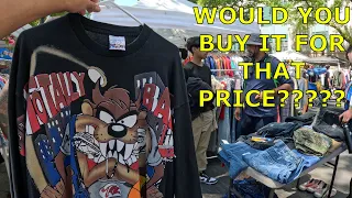 VINTAGE SHIRTS AT WORLDS WORST EXPO in Cali.Garage Sale and Thrifted Betty Boop,Tazz, Looney andMore