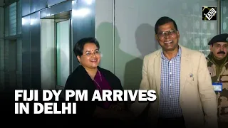 Delhi: Fiji Deputy Prime Minister Biman Prasad arrives in Delhi, to meet EAM Jaishankar