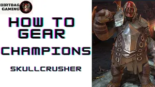 HOW TO GEAR SKULLCRUSHER | Clan Boss Build | Amazing Champ! | Raid Shadow Legends