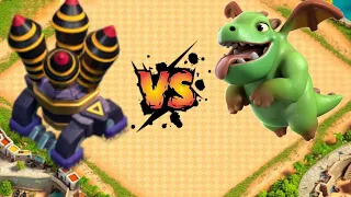 Every level air defense VS Every level baby dragon | Clash of clans#clashofclans