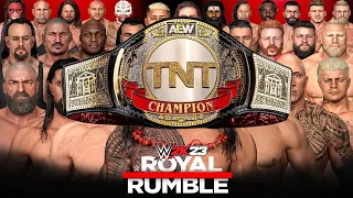 WWE 2K23 ROYAL RUMBLE MATCH FOR THE AEW TNT CHAMPIONSHIP!