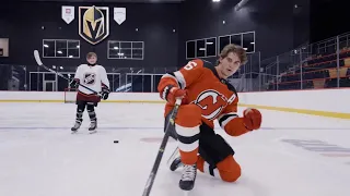 Kid Reporter Talks Trick Shots, Cellys with Zegras, Hughes and Barzal