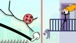 Mr Bounce (WEEGOON) All Levels 1-50 | Funny Stickman Puzzle Game