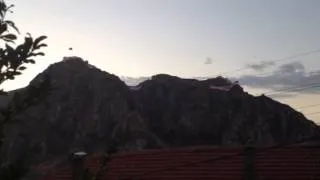 Amasya kalesinden iftar topu atılışı