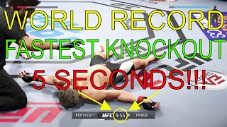 EA Sports UFC 2 Online Fastest Knockout- 5 seconds!!